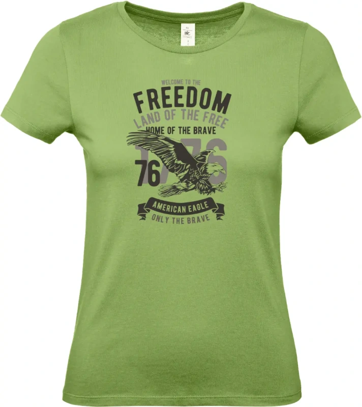dámské pistáciové tričko Welcome To The Freedom