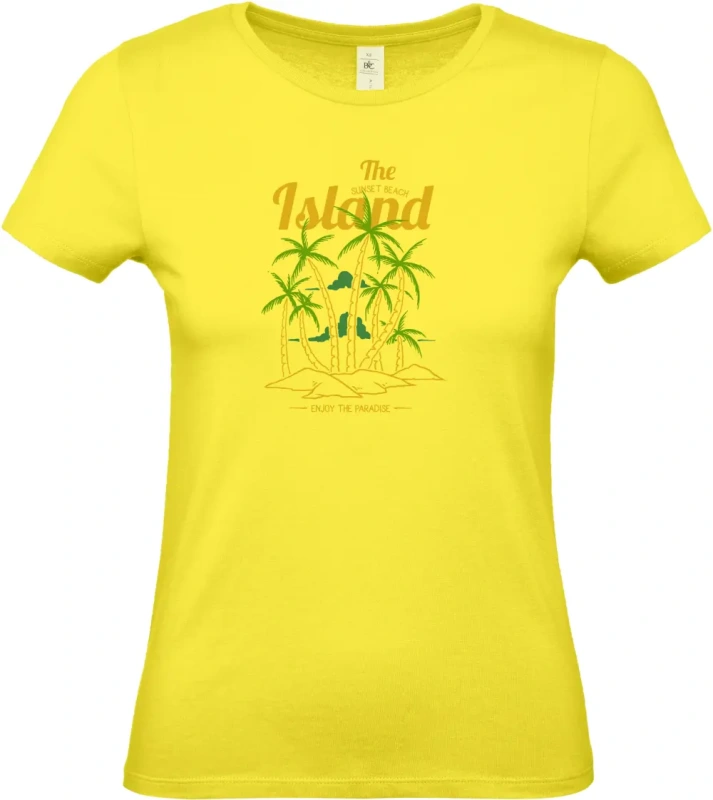 dámské citronové tričko Island