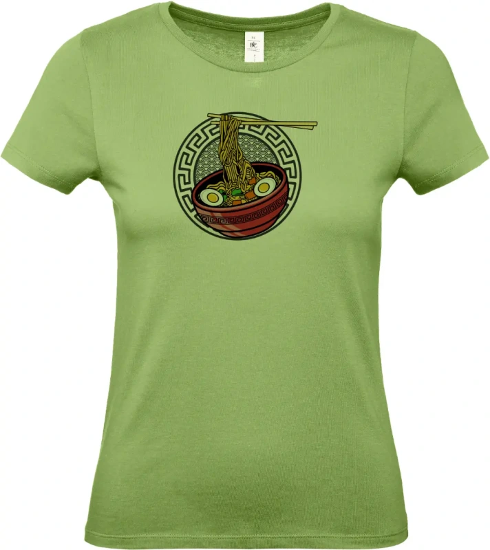 dámské pistáciové tričko No ramen no life