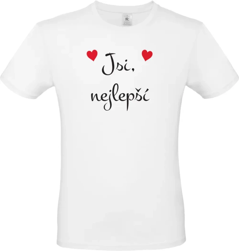 pánské bílé tričko Jsi nejlepší