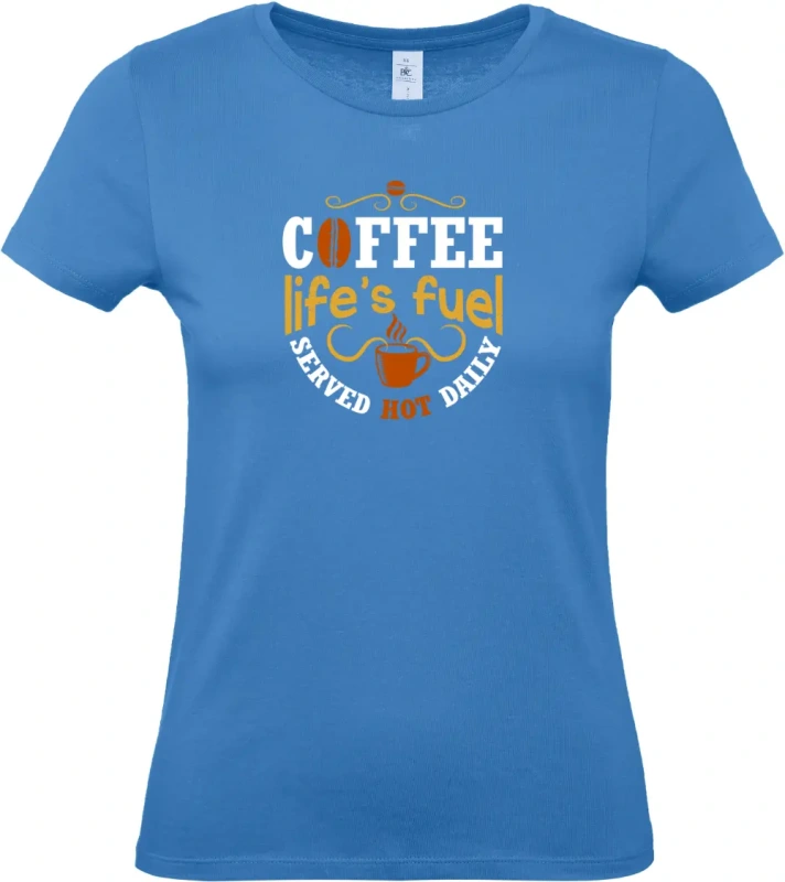 dámské azurové tričko Fuel coffee