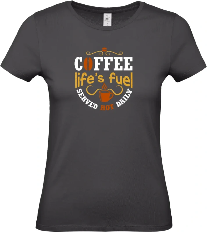 dámské černé tričko Fuel coffee