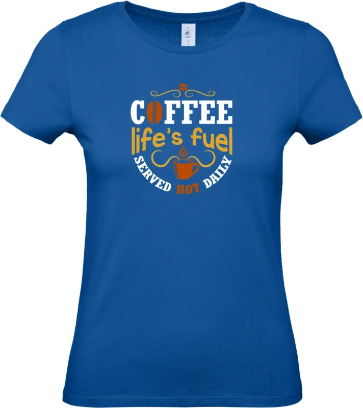 dámské kralovské modré tričko Fuel coffee
