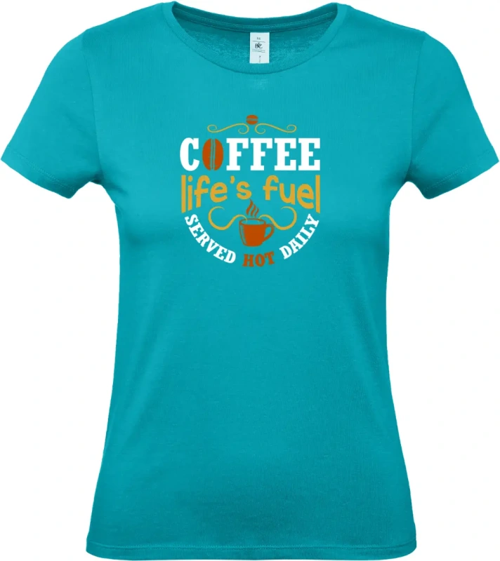 dámské tyrkysové tričko Fuel coffee