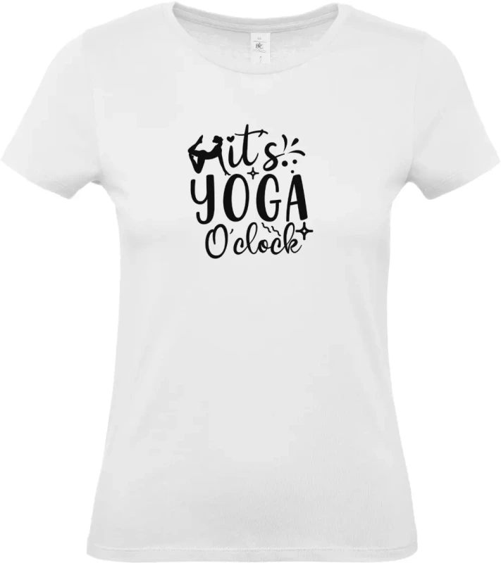 dámské bílé tričko It's Yoga O'clock