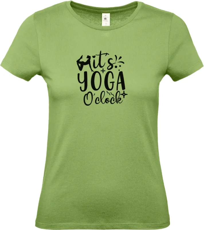 dámské pistáciové tričko It's Yoga O'clock