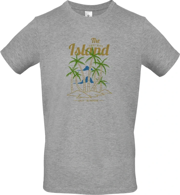 pánské sportovní šedé tričko Island