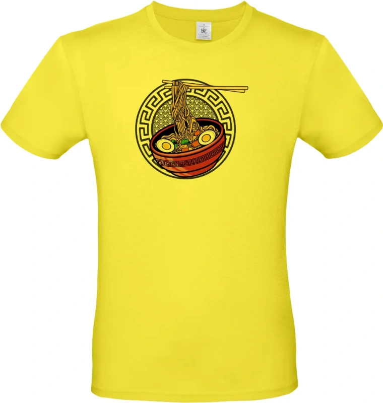 pánské citronové tričko No ramen no life