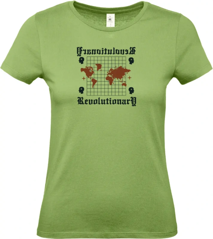 dámské pistáciové tričko Revolutionary