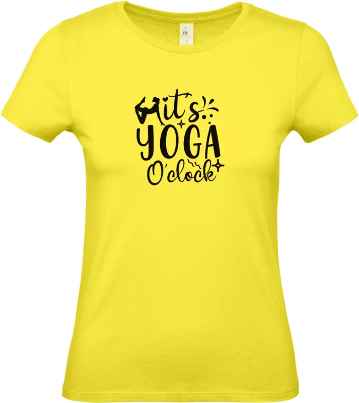 dámské citronové tričko It's Yoga O'clock