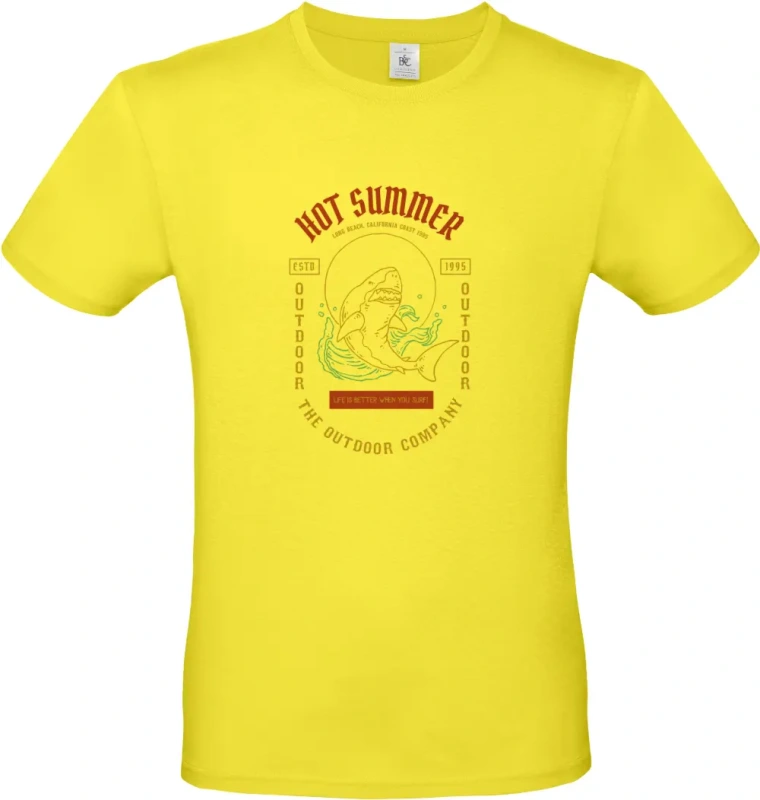 pánské citronové tričko Shark