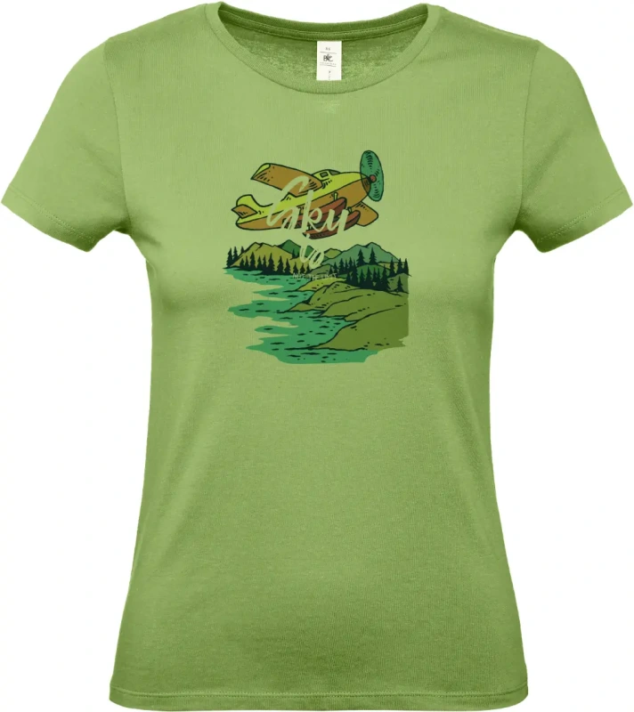 dámské pistáciové tričko Alaska