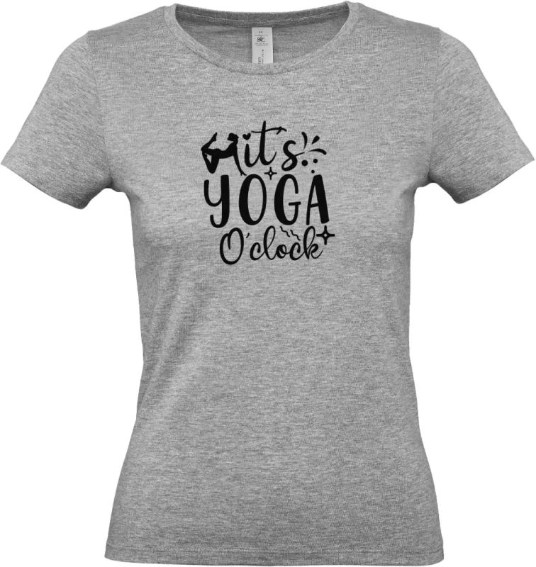 dámské sportovní šedé tričko It's Yoga O'clock