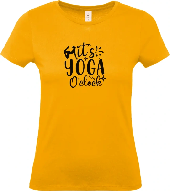 dámské meruňkové tričko It's Yoga O'clock