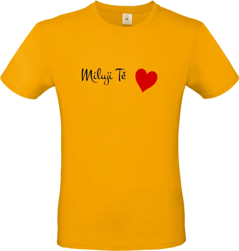 pánské meruňkové tričko Miluji Tě