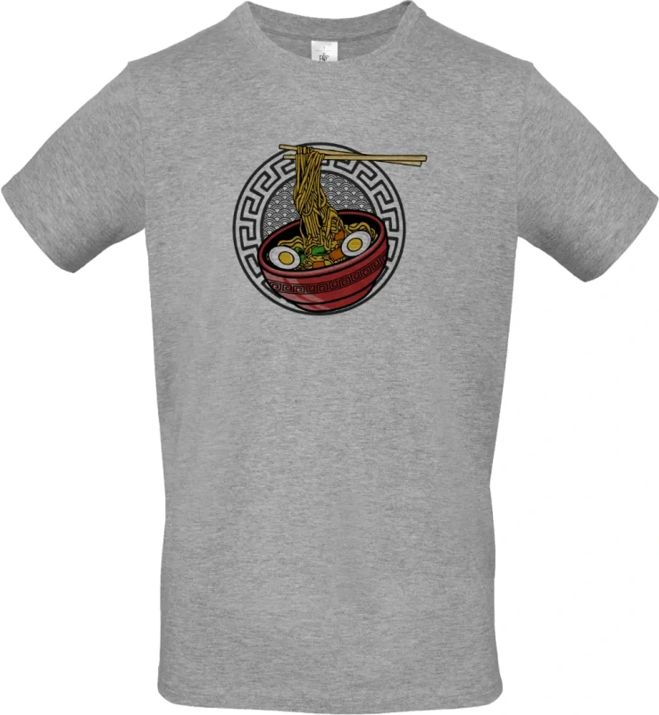 pánské sportovní šedé tričko No ramen no life