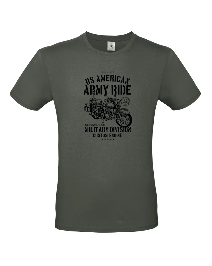 Pánské tričko Army Ride Motorcycle