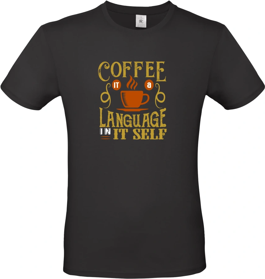 Pánské tričko Language coffee