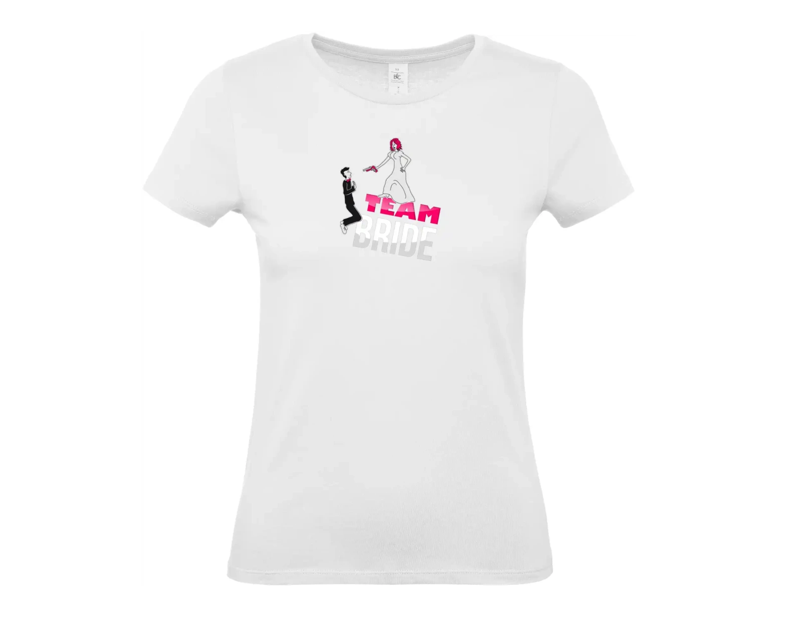 Dámské tričko Team bride s pistoli