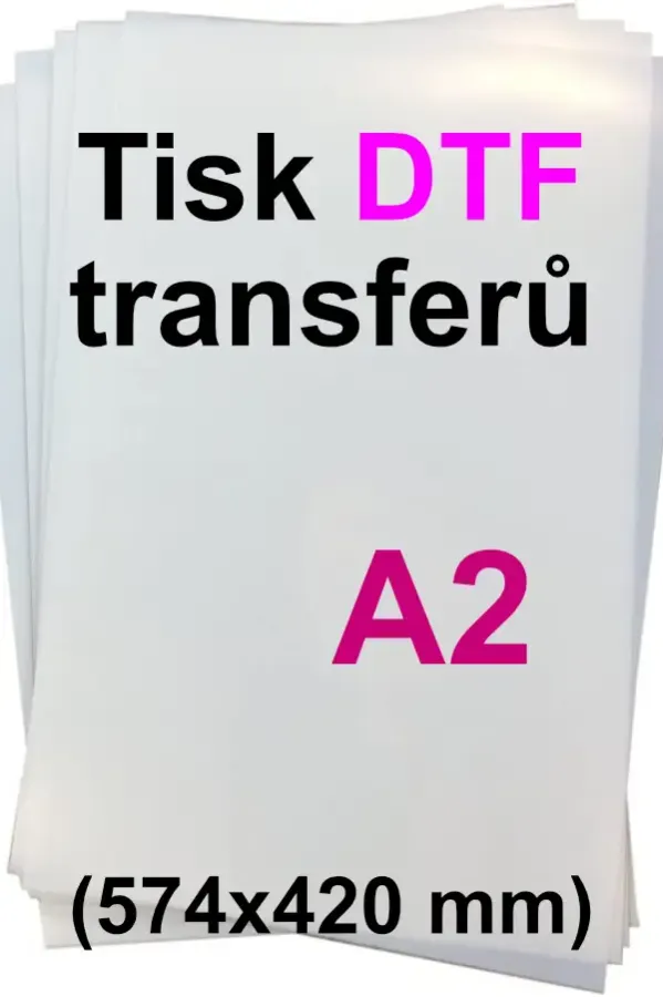 DTF potisk transférové fólie A2 od zahraničního partnera