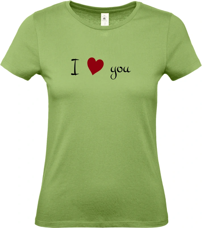 Dámské tričko I Love You 3