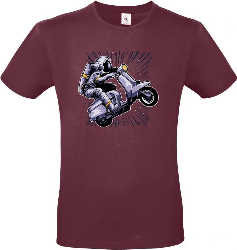 Pánské tričko Vesmírná Jízda - Astronaut na Skútru 10