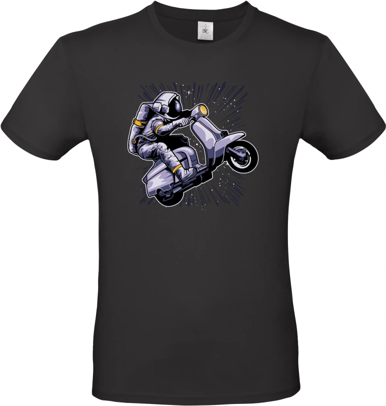 Pánské tričko Vesmírná Jízda - Astronaut na Skútru