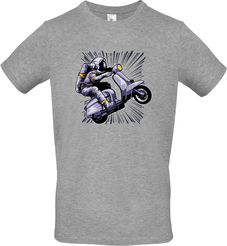 Pánské tričko Vesmírná Jízda - Astronaut na Skútru 7