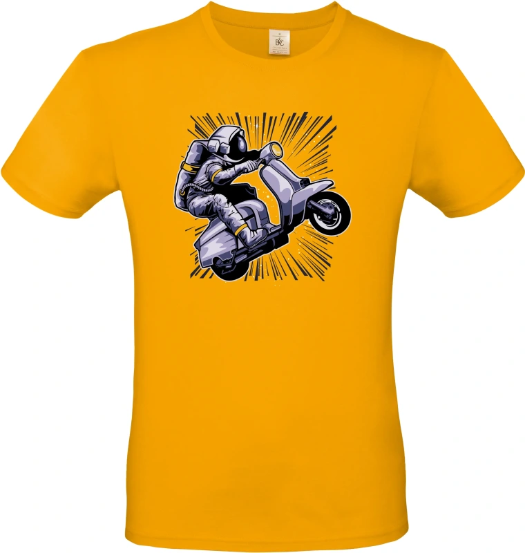 Pánské tričko Vesmírná Jízda - Astronaut na Skútru 6