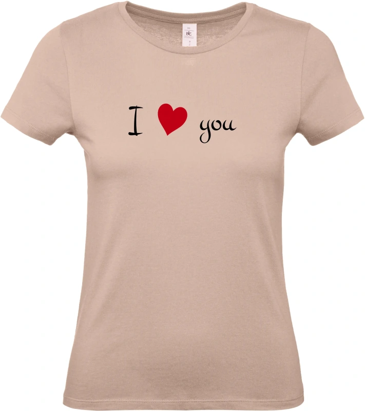 Dámské tričko I Love You 6