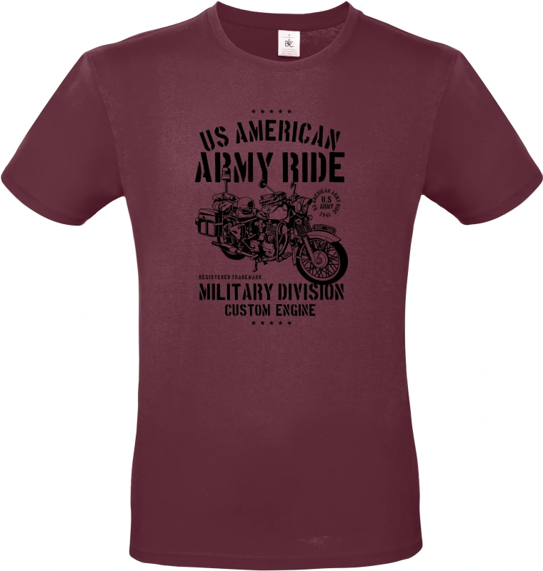 Pánské tričko Army Ride Motorcycle 9