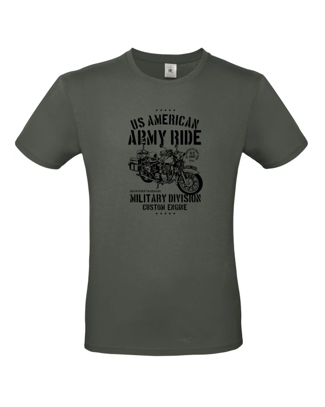 Pánské tričko Army Ride Motorcycle