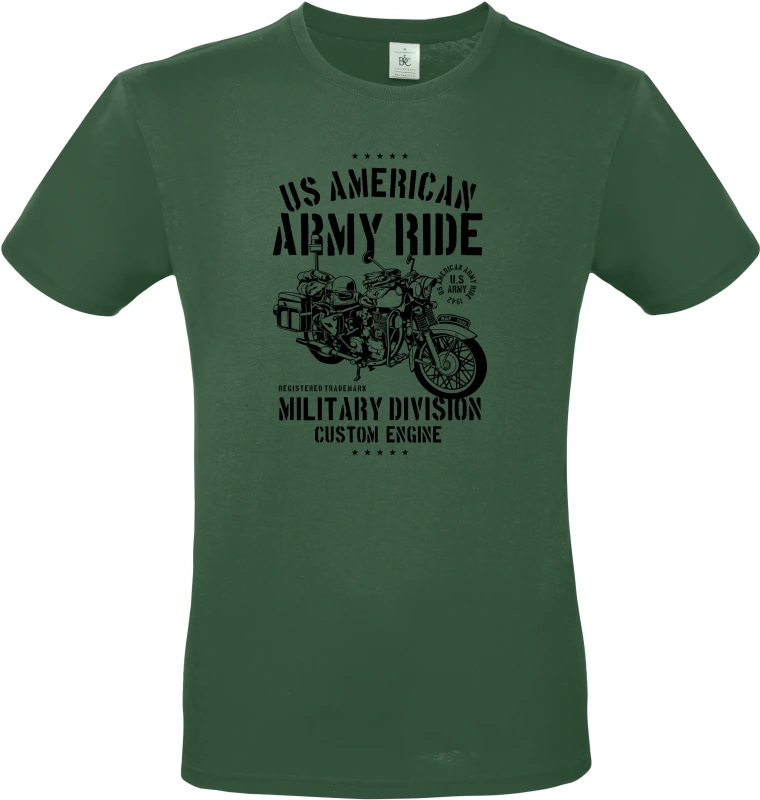 Pánské tričko Army Ride Motorcycle 4