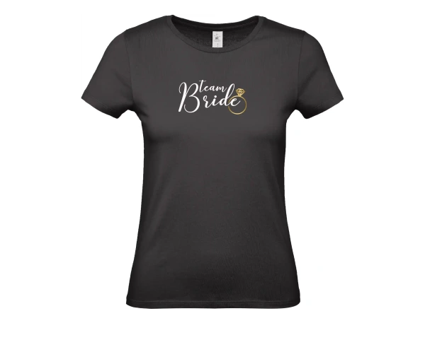 Dámské tričko Bride team zlatý prsten 6