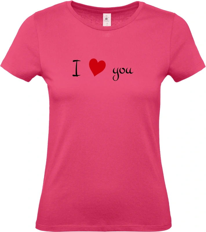 Dámské tričko I Love You 4