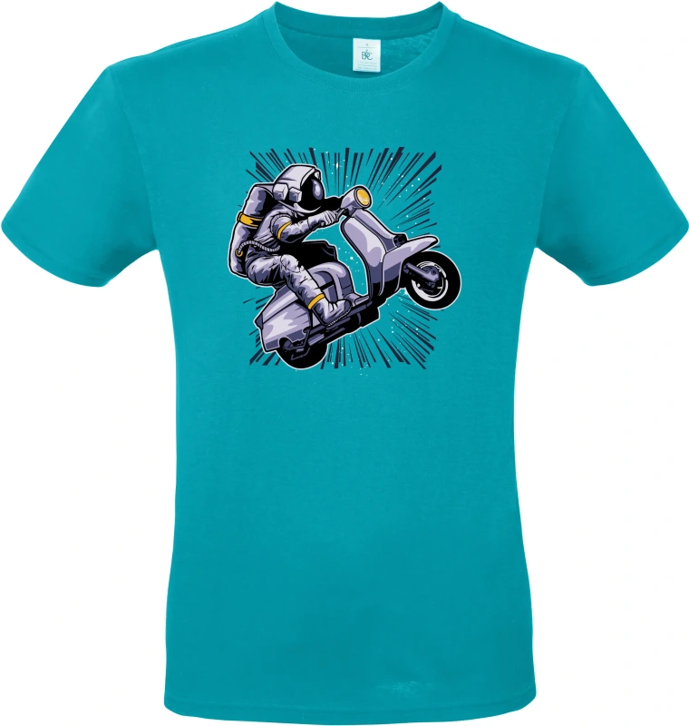 Pánské tričko Vesmírná Jízda - Astronaut na Skútru 9