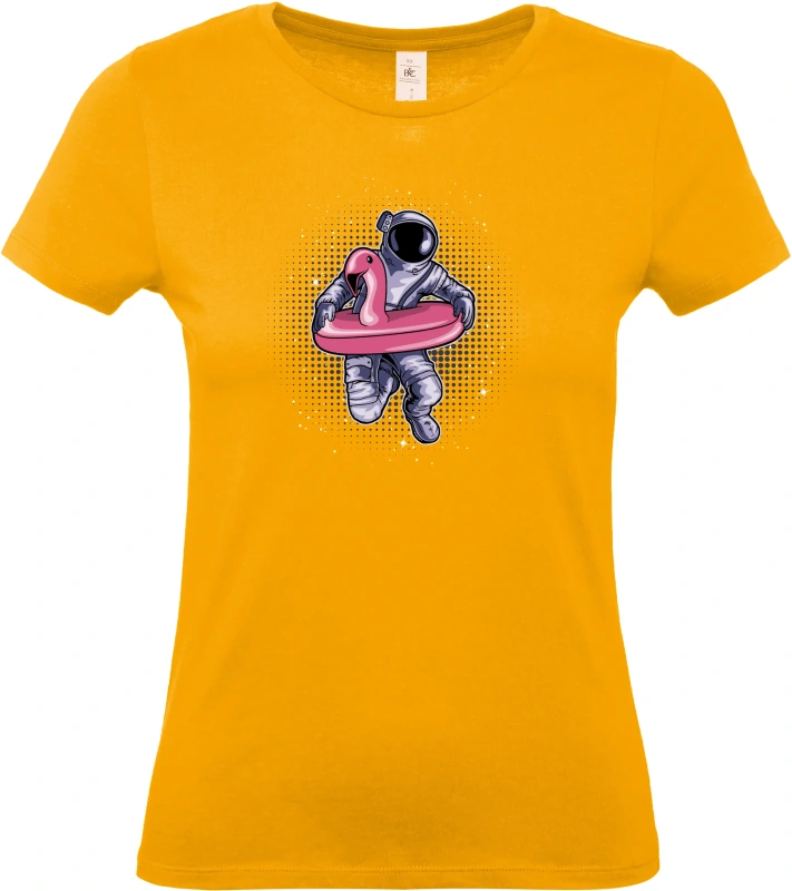 Dámské tričko Vesmírná dovolená - Astronaut s plameňákem 7