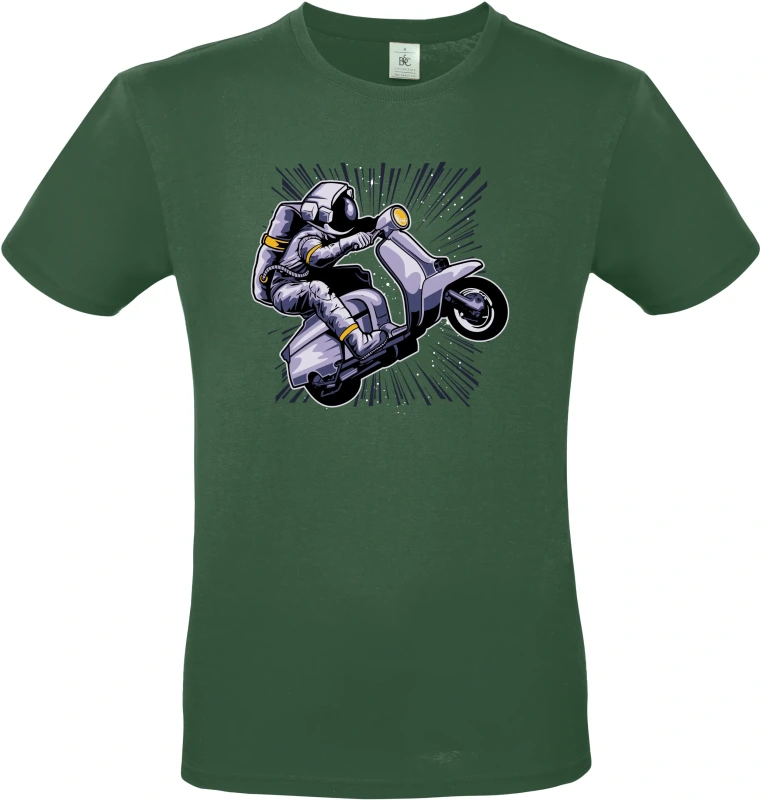 Pánské tričko Vesmírná Jízda - Astronaut na Skútru 5