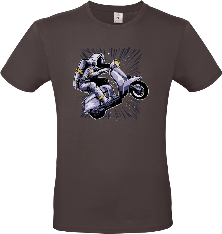 Pánské tričko Vesmírná Jízda - Astronaut na Skútru 2