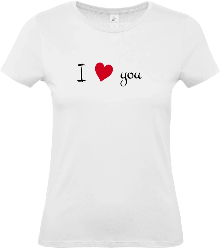 Dámské tričko I Love You
