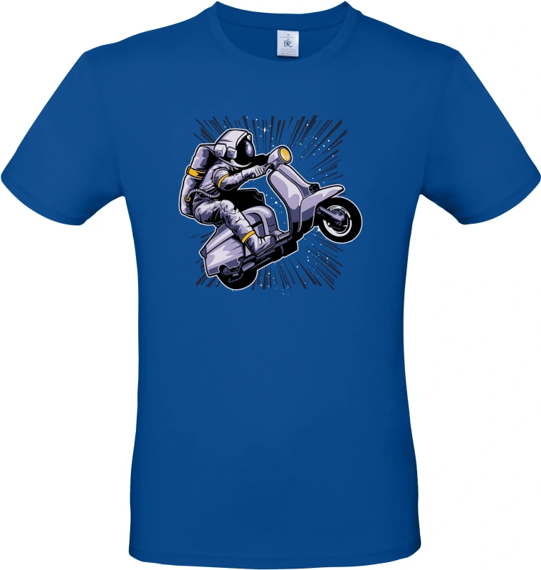 Pánské tričko Vesmírná Jízda - Astronaut na Skútru 4