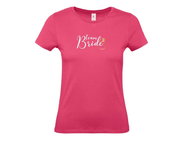 Dámské tričko Bride team zlatý prsten 4