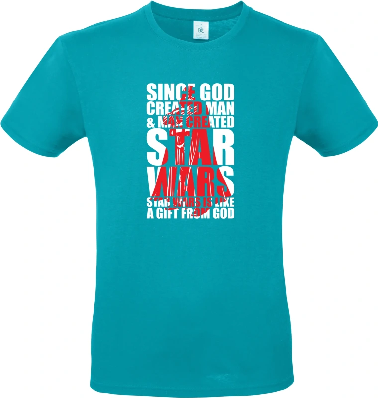 Pánské tričko SINCE GOD CREATED MAN -MAN CREATED STARWARS 5