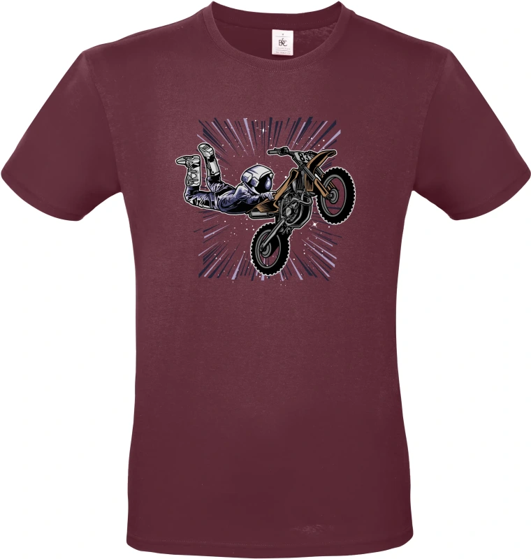 Pánské tričko Vesmírný Motorkář - Astronaut na MX stroji 10