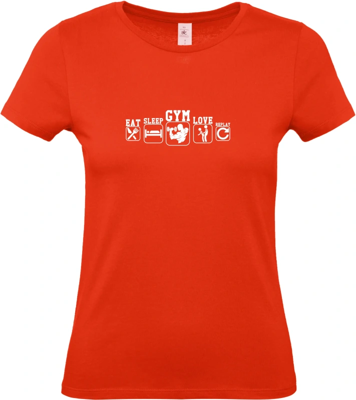 Dámské tričko Eat Sleep Gym Love 6