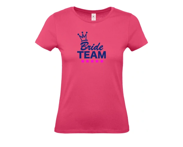 Dámské tričko Bride TEAM korunka a hvězdičky 4