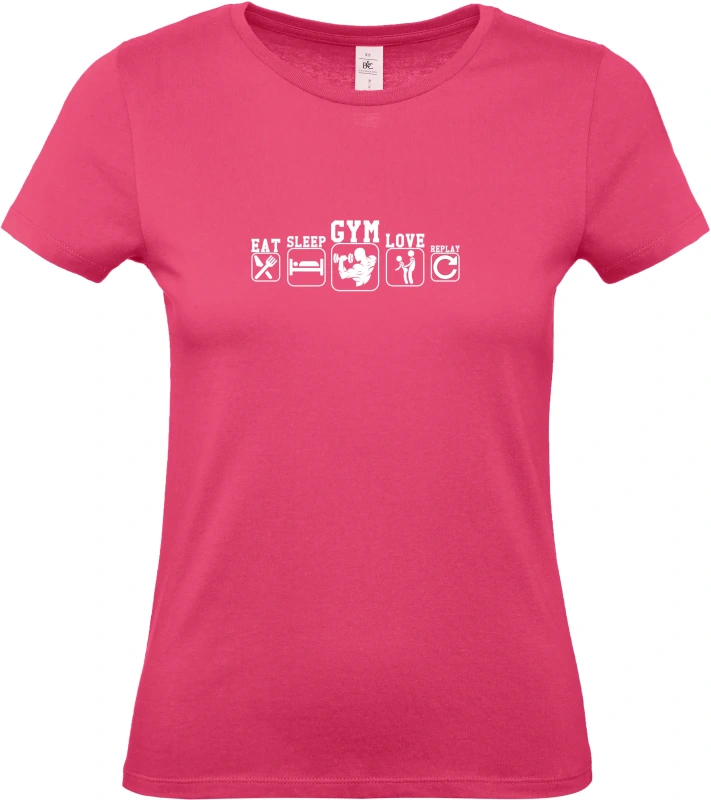 Dámské tričko Eat Sleep Gym Love 7