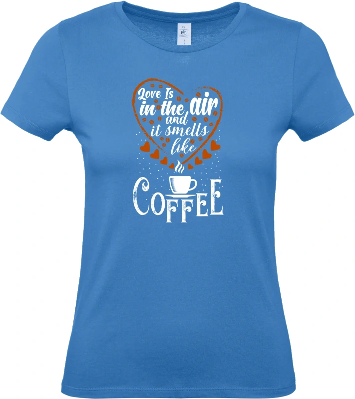 Dámské tričko Smells coffee 1