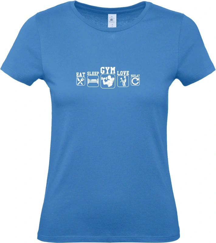 Dámské tričko Eat Sleep Gym Love 1