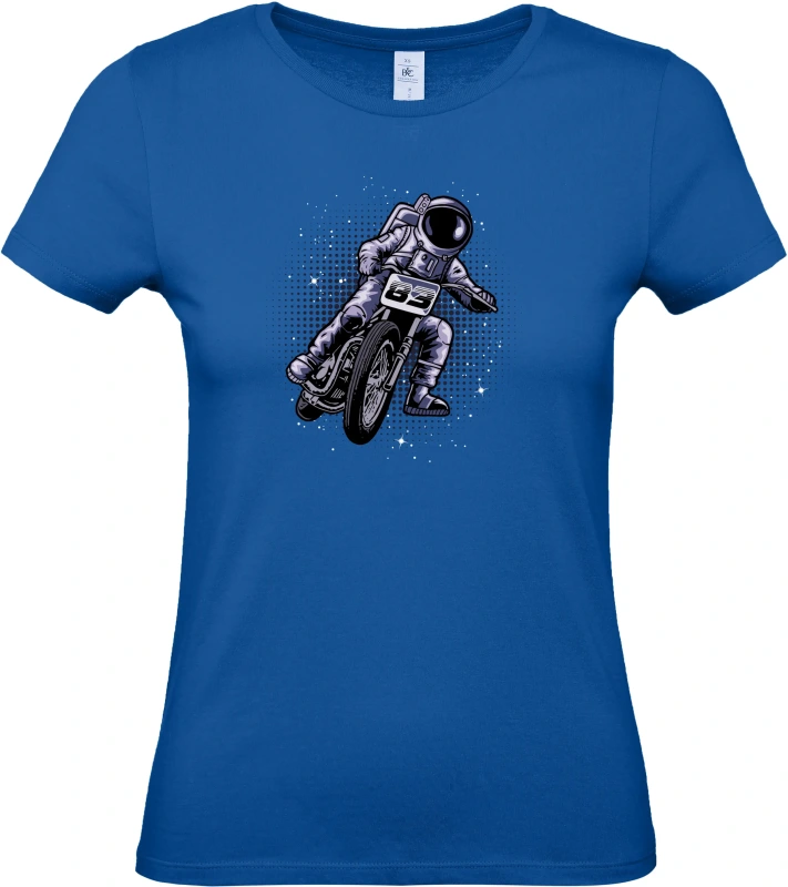 Dámské tričko Vesmírný Závodník - Astronaut na Motorce 5